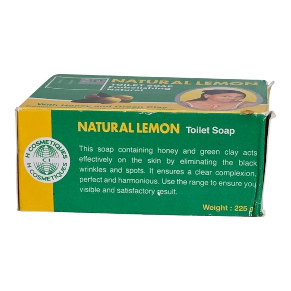 Natural Lemon Soap With Honey And Green Clay - Picture 2 of 4